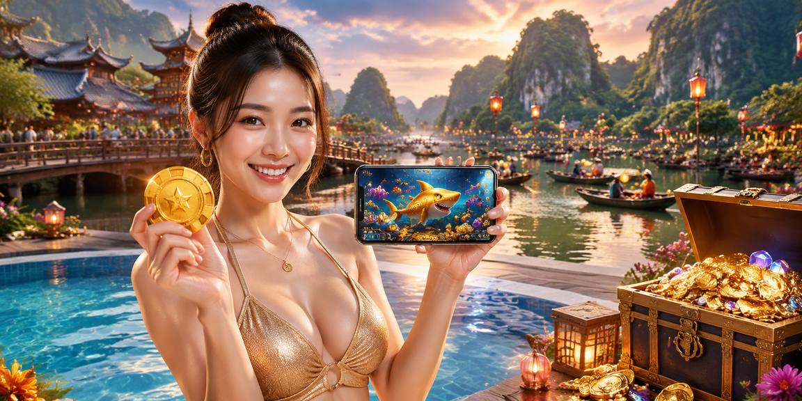 Người chơi game bài trực tuyến trong khung cảnh thiên nhiên Việt Nam