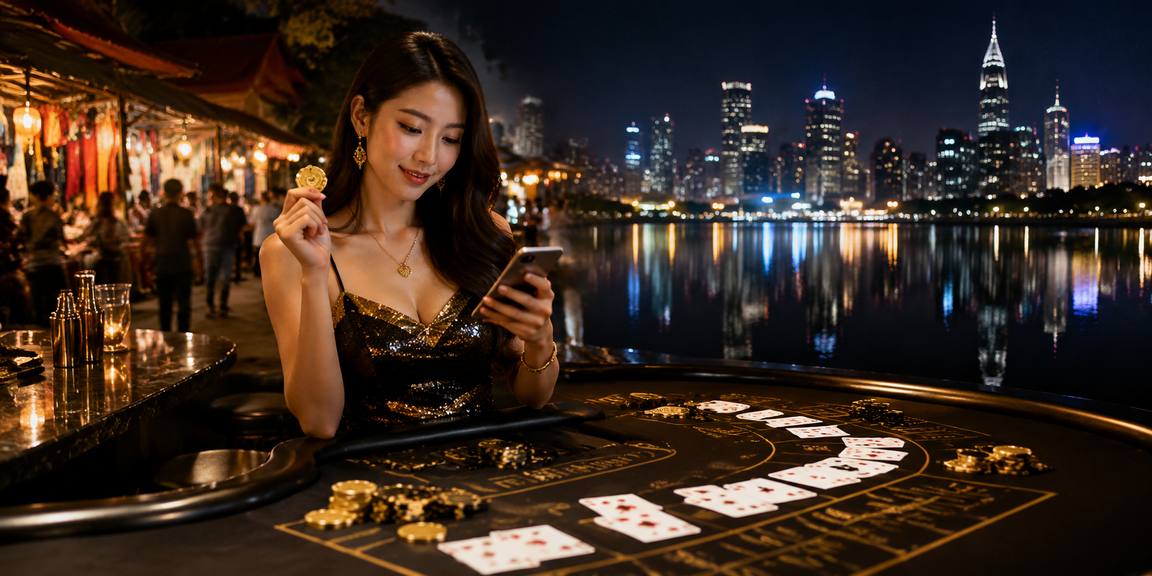 Người chơi suy nghĩ chiến thuật trong ván bài trực tuyến