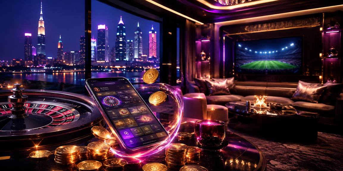 Bàn roulette sáng neon trong không gian casino Việt Nam hiện đại