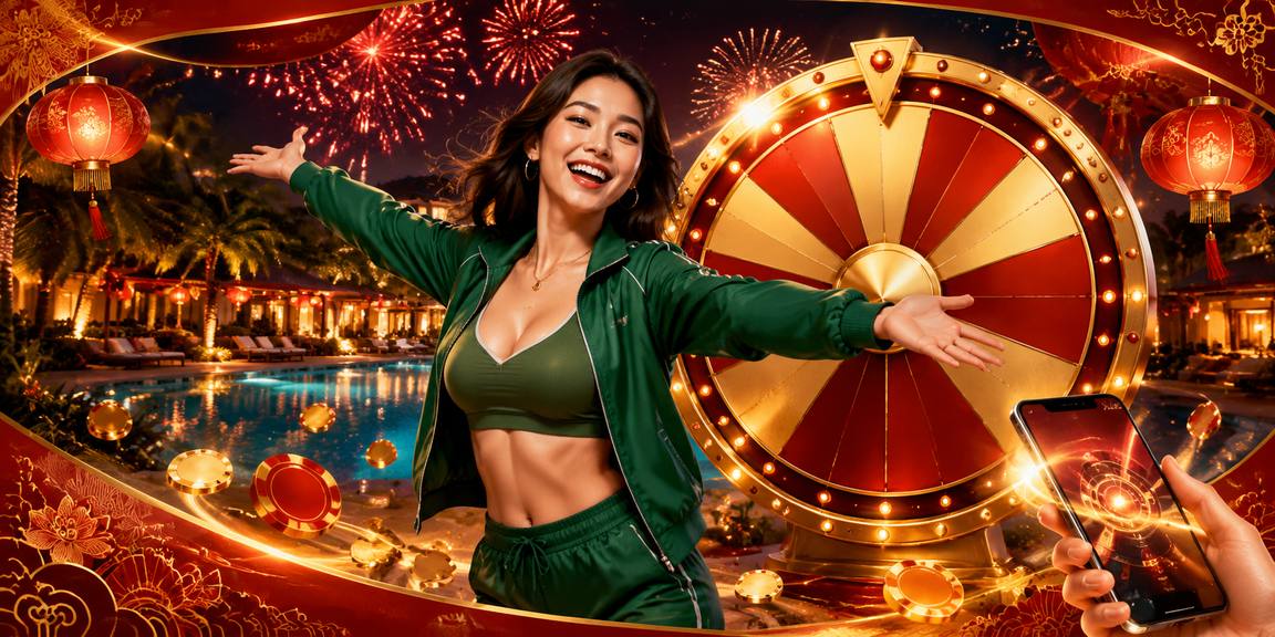 Bàn roulette được trang trí theo phong cách Tết của Việt Nam