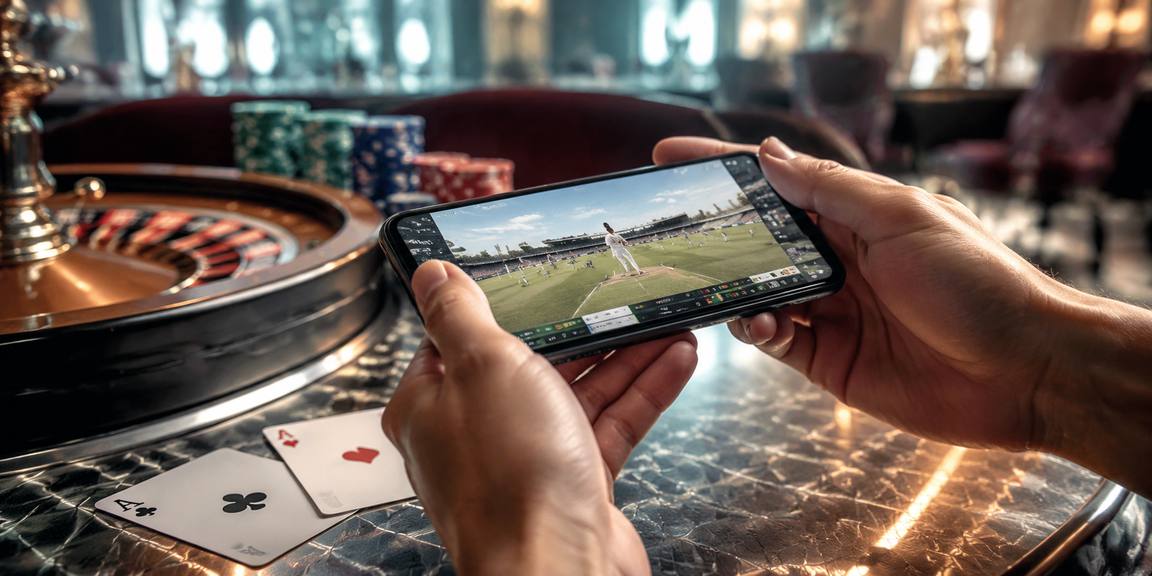 Màn hình cá cược thể thao neon sáng rực trong không gian gaming hiện đại tại Việt Nam